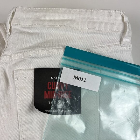 NWT Celebrity Pink "The Glam" White Skinny Jeans Curvy Mid-Rise 13/31 - Picture 13 of 13